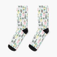 Cute Cacti in Pots Socks
