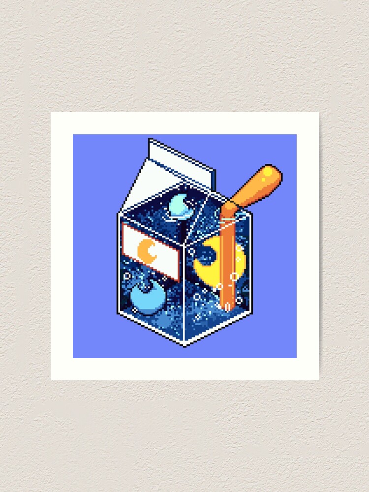 Alternate view of Blue Moon Nebula Juice Art Print