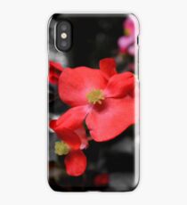 Red Wax Begonia iPhone Case