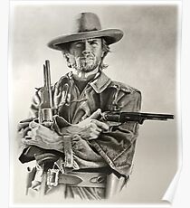 Clint Eastwood sketch Poster