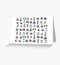 Balls of Yarn - Knitting Watercolor Greeting Card