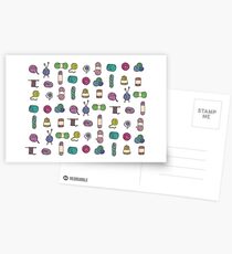 Balls of Yarn - Knitting Watercolor Postcards