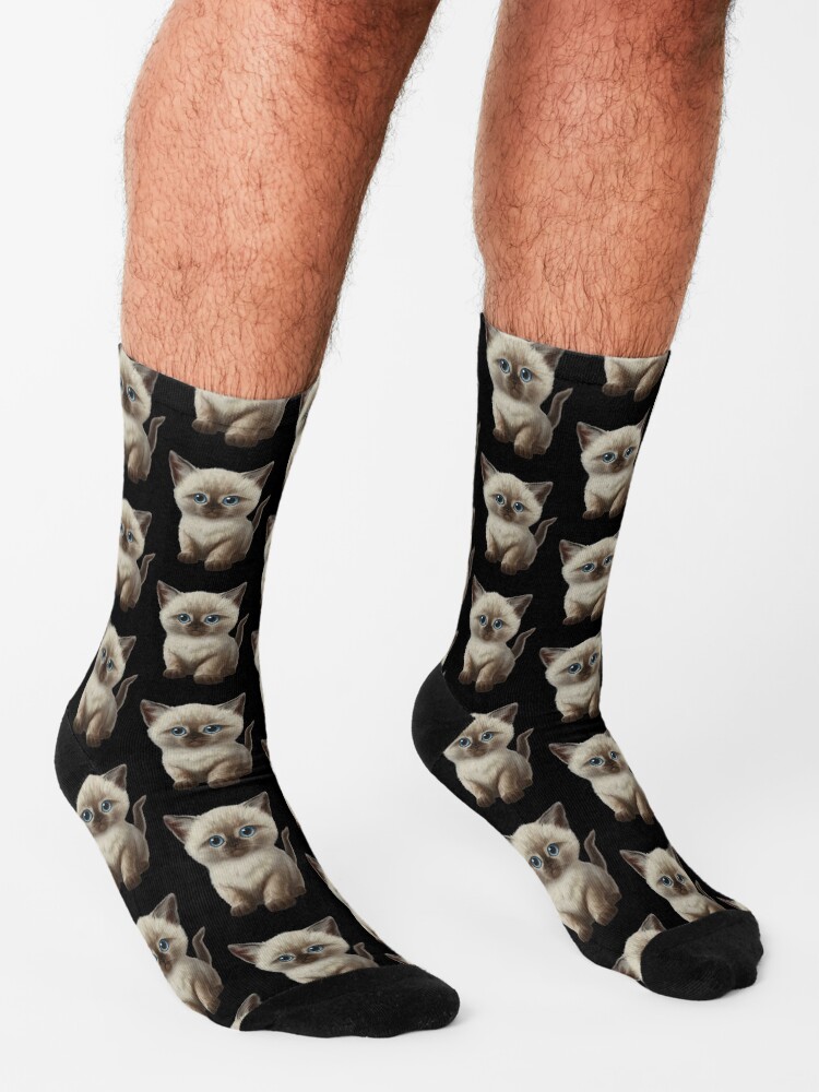 Alternate view of Cataclysm- Siamese Kitten Classic Socks