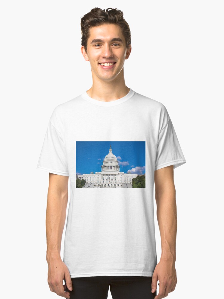 Alternate view of U.S. Capitol in Washington, DC Classic T-Shirt