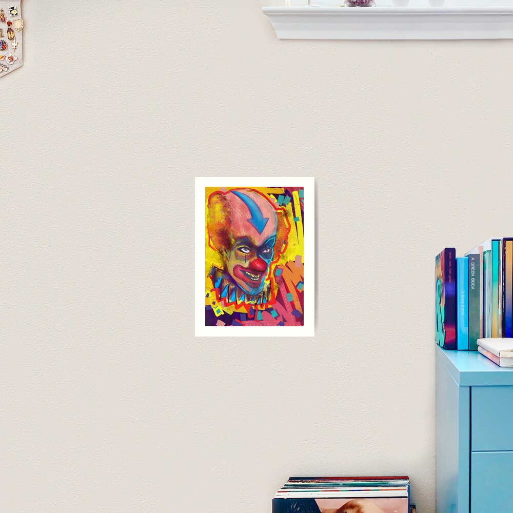 Clown Of Color Art Print