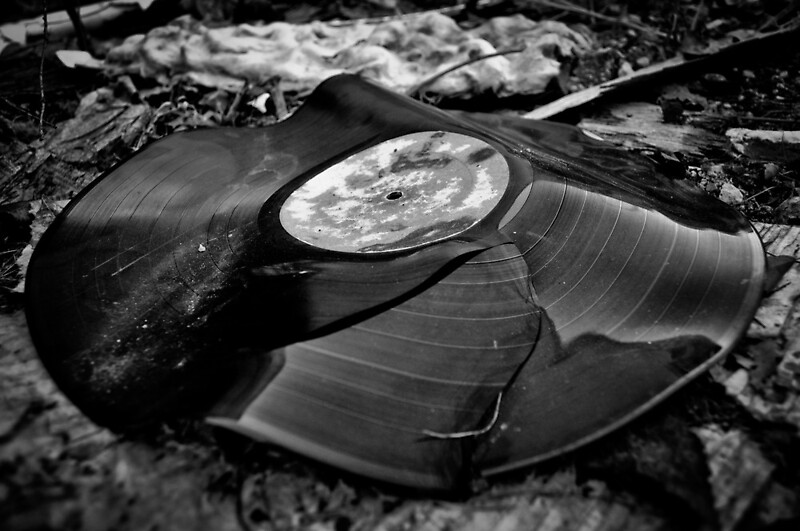 "Broken Vinyl Record " by GarethWilton Redbubble