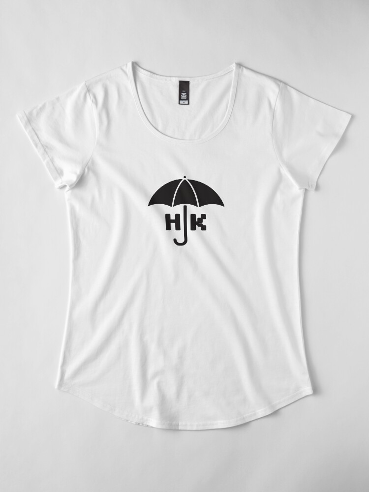 Alternate view of Hong Kong - Black Premium Scoop T-Shirt