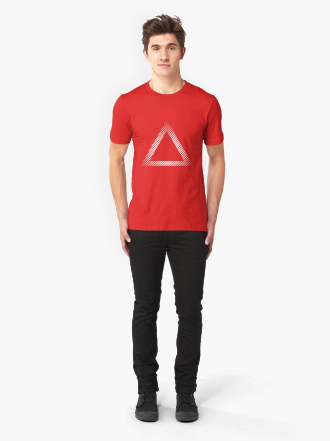 Alternate view of triangle 02 /// Simple Slim Fit T-Shirt