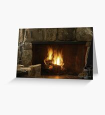 Fireplace Greeting Card