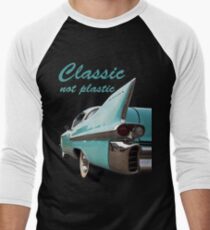 Classic _ not plastic Men's Baseball ¾ T-Shirt