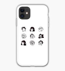 kimetsu no yaiba/demon slayer anime manga icons iPhone Case