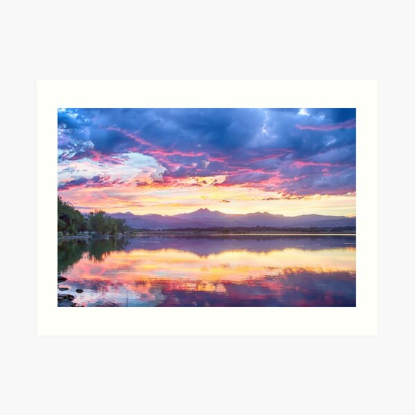Scenic Colorado Rocky Mountain Sunset View Art Print