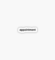 appointment Sticker