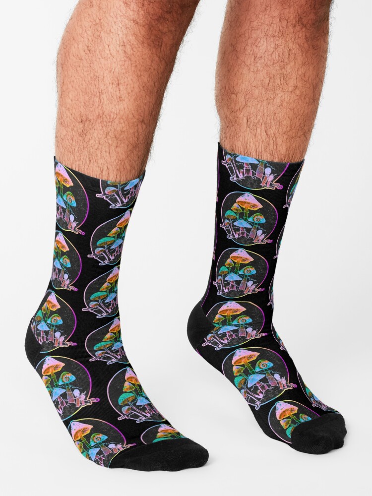 Alternate view of Garden of Shrooms 2020 Socks