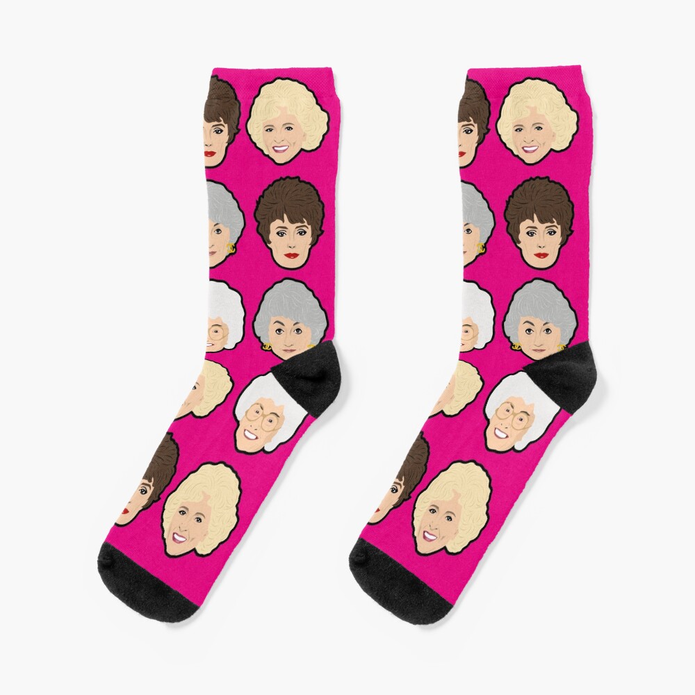 The Golden Girls Pink Socks Socks