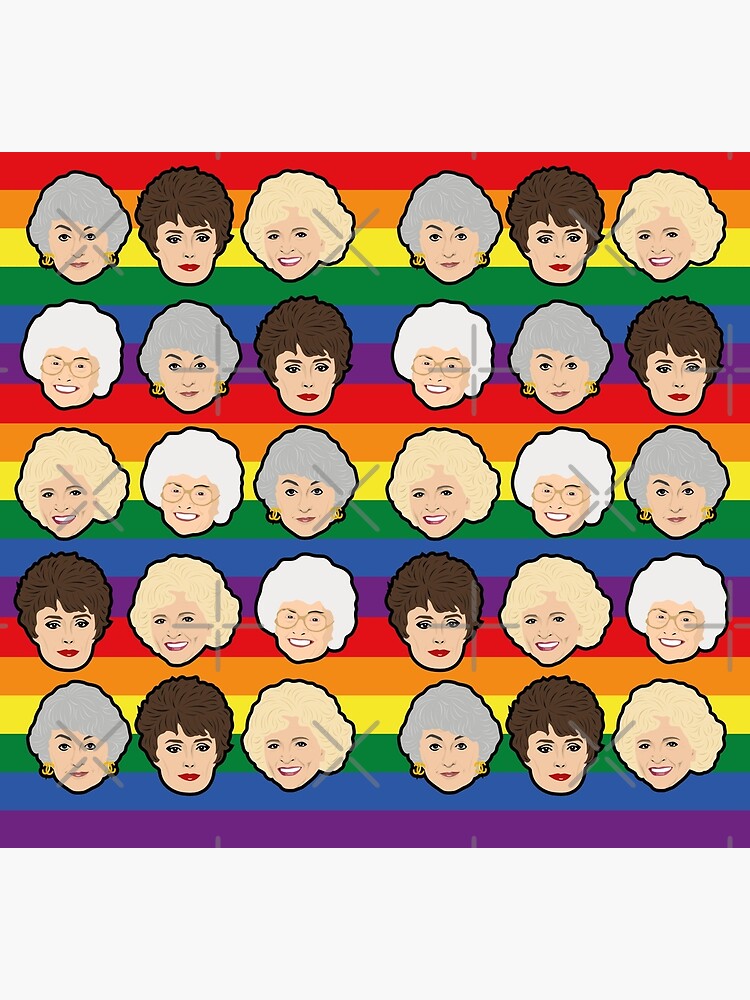 The Golden Girls Pride Rainbow Socks by gregs-celeb-art