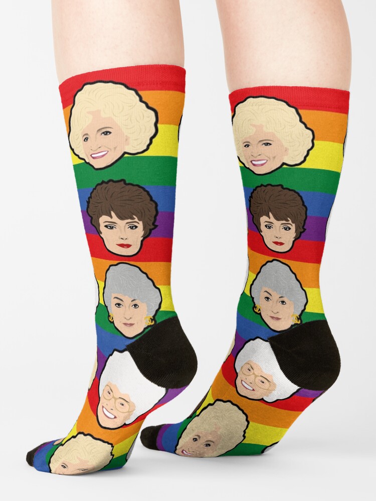 Alternate view of The Golden Girls Pride Rainbow Socks Socks