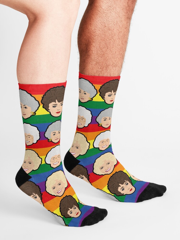 Alternate view of The Golden Girls Pride Rainbow Socks Socks