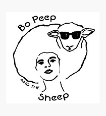 Bo Peep and the Sheep Photographic Print