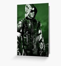 Green Arrow Render Greeting Card