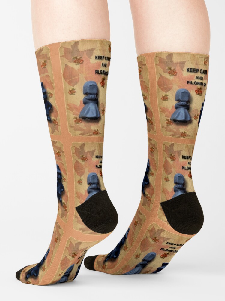 Alternate view of Keep Calm And Pilgrim On Socks