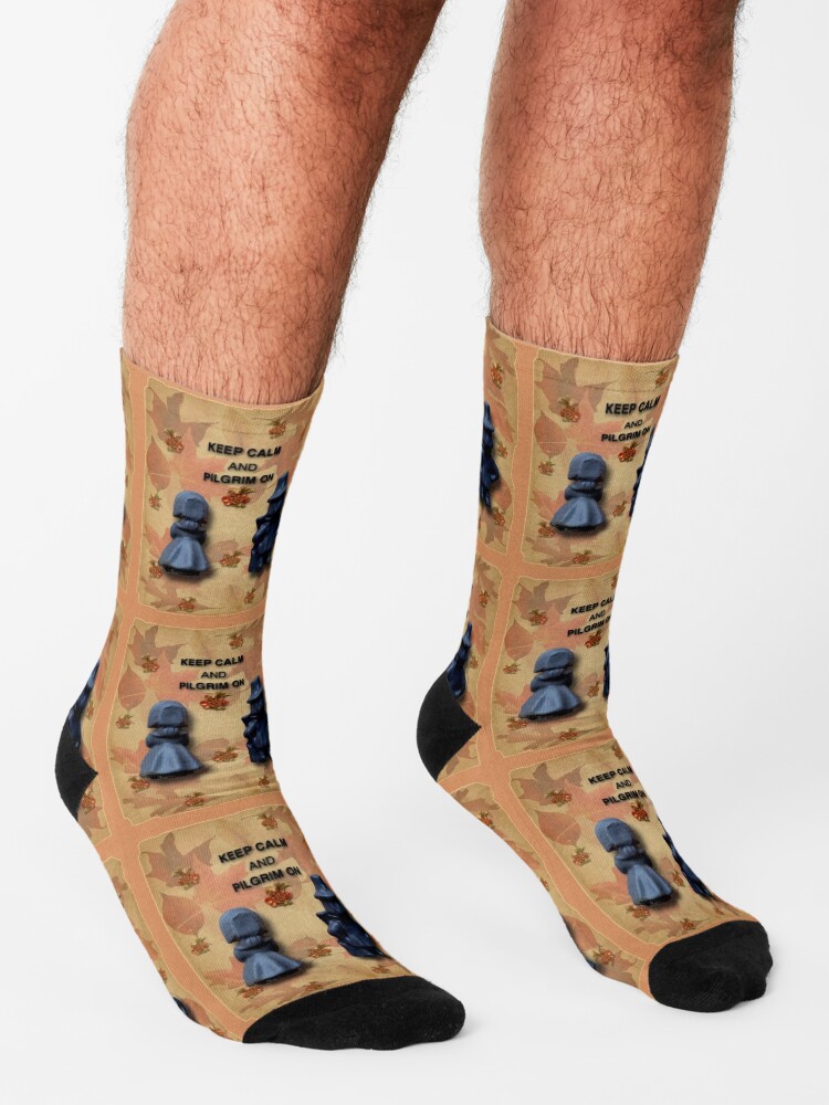 Alternate view of Keep Calm And Pilgrim On Socks