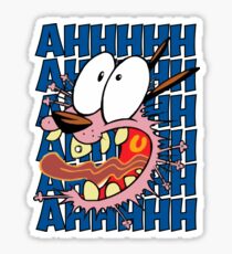 Courage The Cowardly Dog - AHHHHH! Sticker