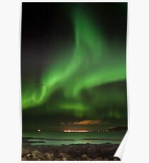 Northern lights - aurora borealis - Iceland Poster