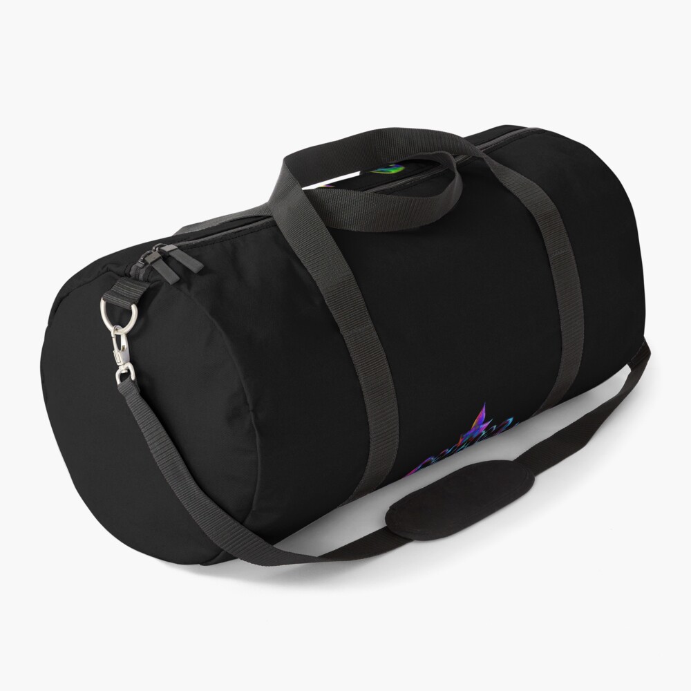 Peace Sign Emblem Abstract Retro Artwork on a duffle bag
