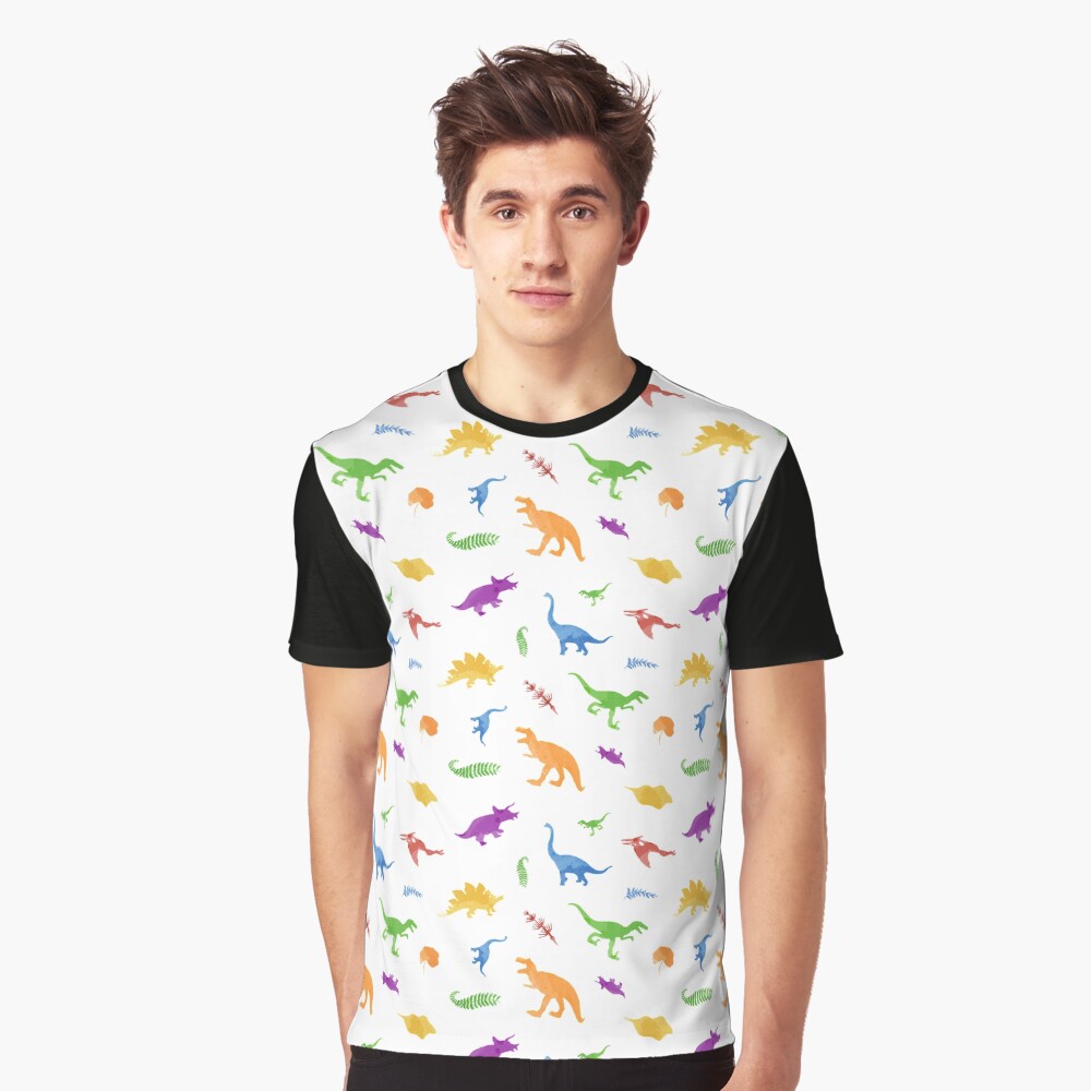 Dinosaurs - watercolor Graphic T-Shirt