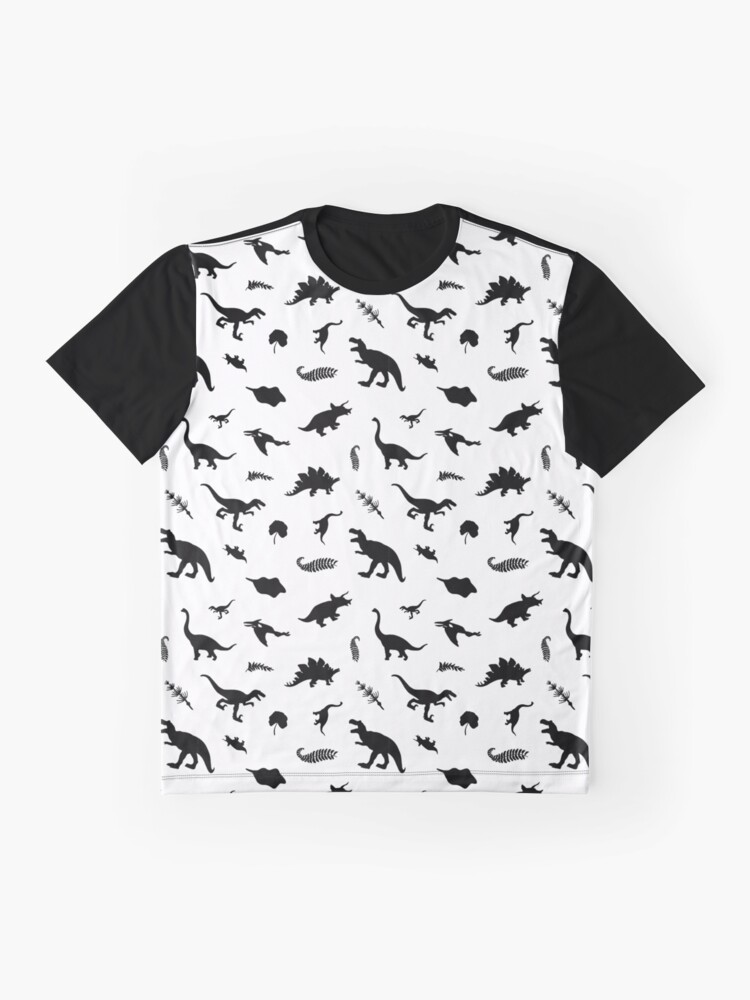Alternate view of Dinosaurs - black Graphic T-Shirt