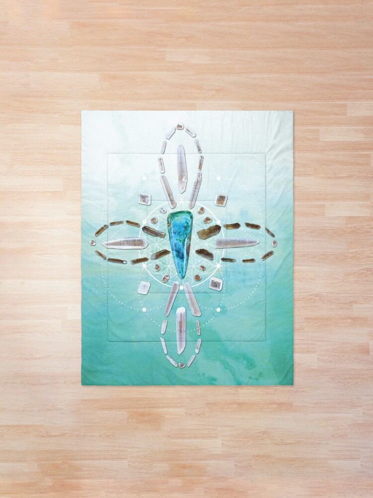 Alternate view of Deep Healing - Azurite and Malachite Comforter
