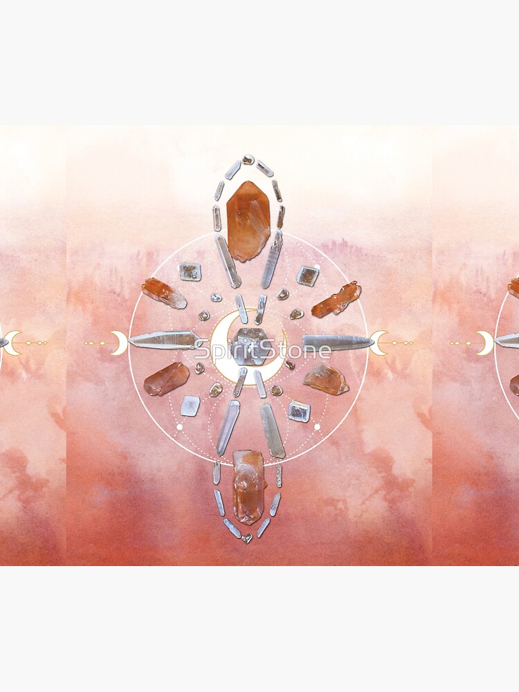 Tangerine Quartz Crystal Grid - Soul Healing by SpiritStone