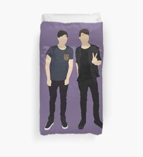 Dan and Phil Silhouettes Duvet Cover