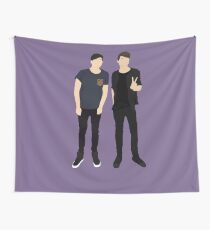 Dan and Phil Silhouettes Wall Tapestry