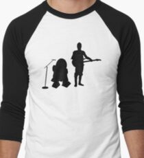R2D2 C3PO Rock Band Men's Baseball ¾ T-Shirt