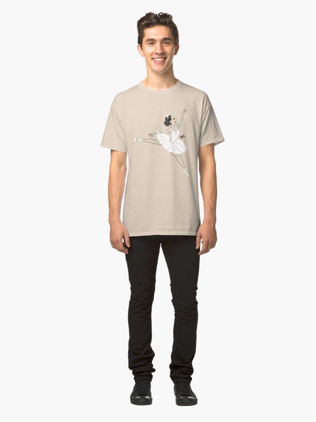 Vista alternativa de Camiseta clásica Bailarina de ballet