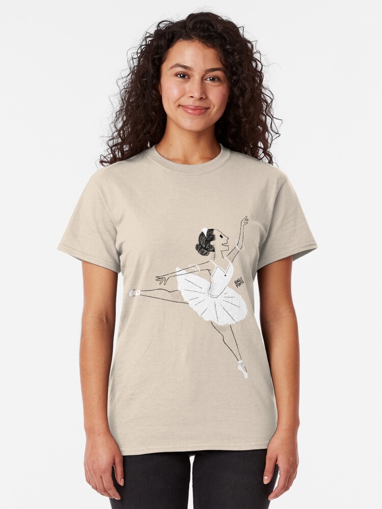 Vista alternativa de Camiseta clásica Bailarina de ballet
