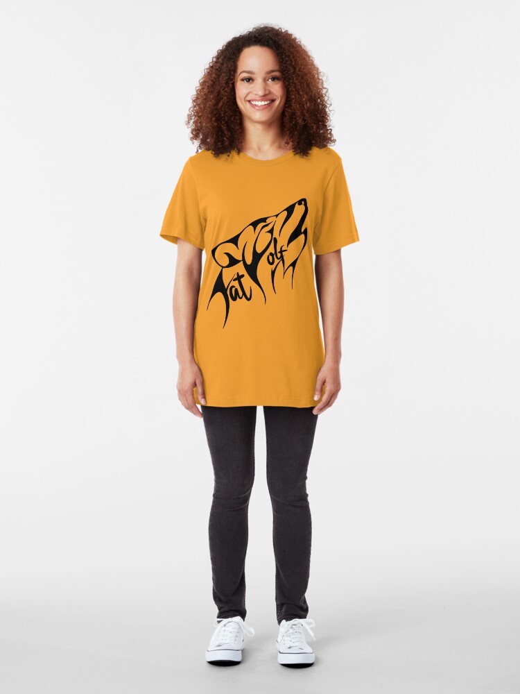 Alternate view of Fat Wolf - Stylised Slim Fit T-Shirt