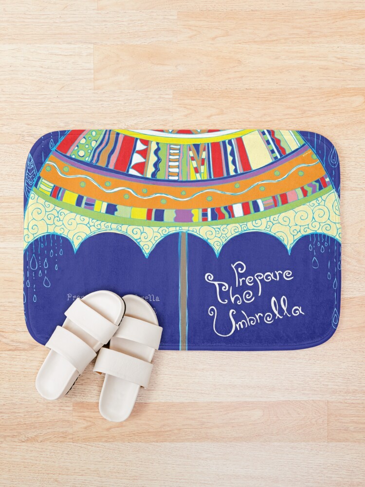 Prepare The Umbrella Bath Mat By Khotekmei Redbubble