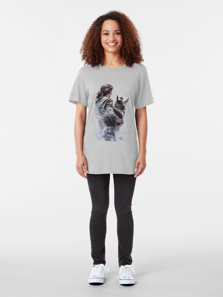 Alternate view of Fat Wolf - Arctic Companion Slim Fit T-Shirt