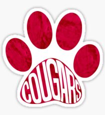 Cougars Paw Sticker