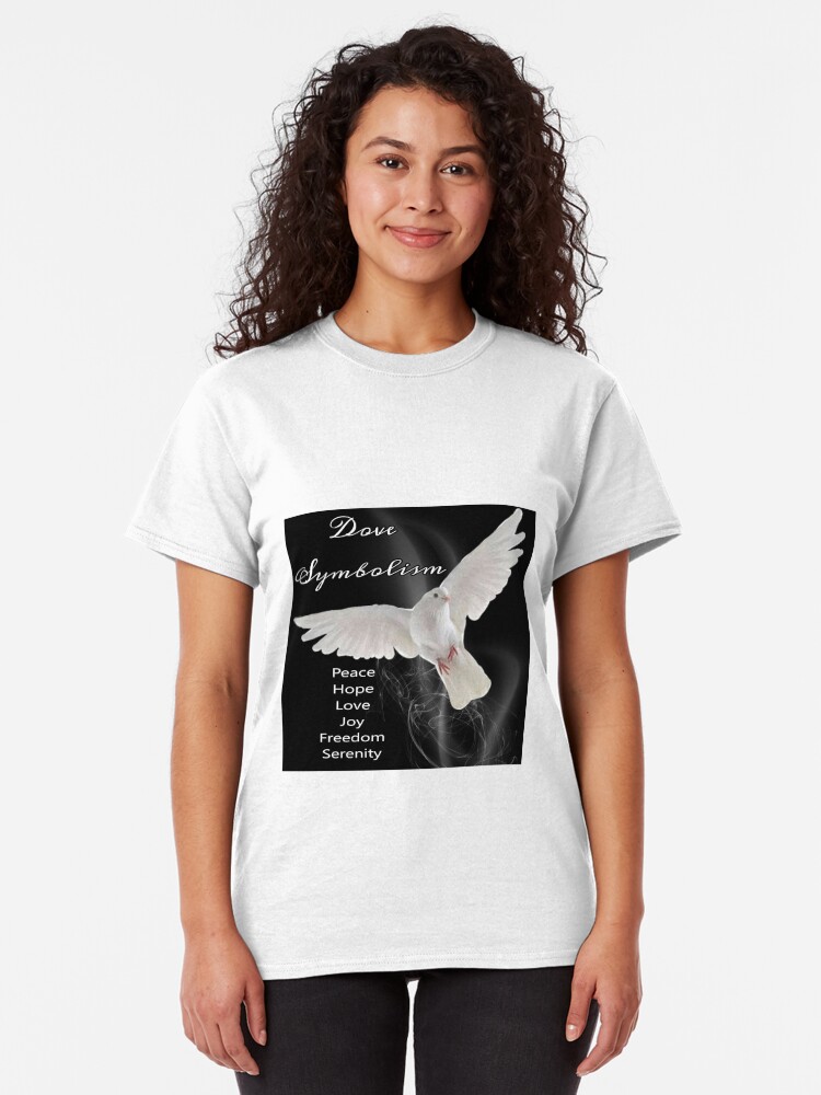 Alternate view of Dove Symbolism Totem Spirit Guide Classic T-Shirt