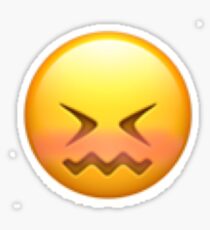 Embarrassed Emoji Stickers | Redbubble