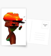 African Sunset Postcards