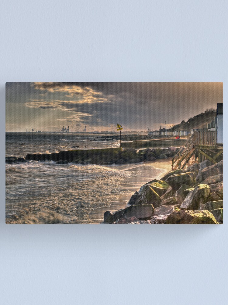 Alternate view of Keep off the Groyne's Canvas Print