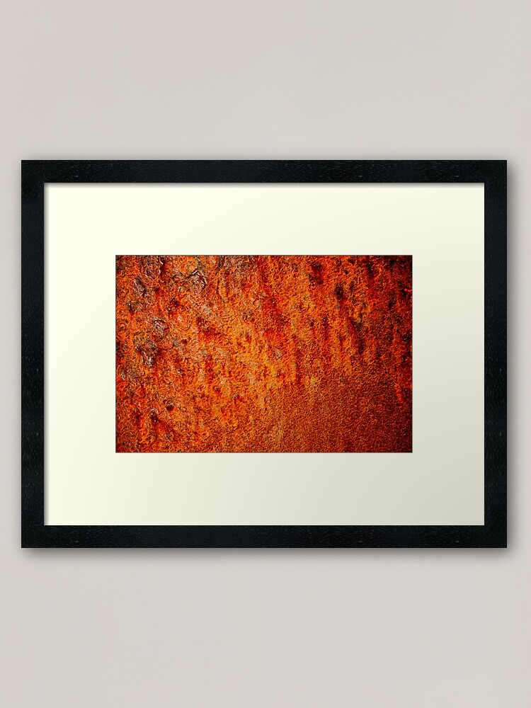Burnt Orange Framed Art Print By Klsmile Redbubble