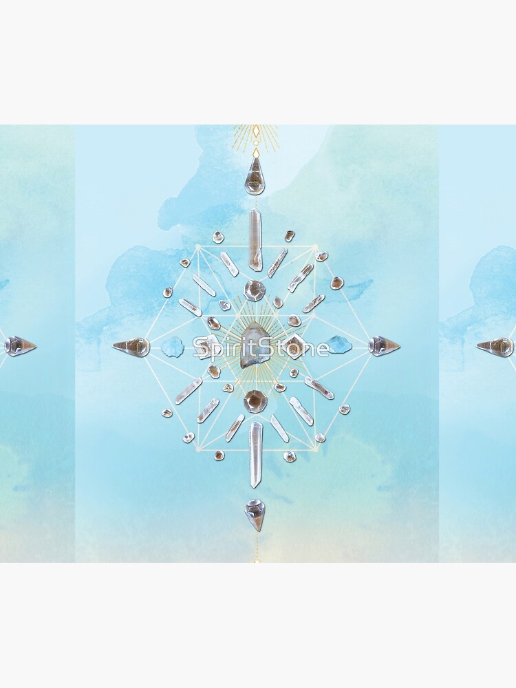 Ajoite Crystal Grid - Compassion by SpiritStone