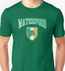 Waterford, Ireland with Shamrock Unisex T-Shirt