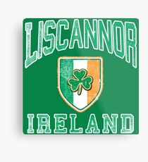 Liscannor, Ireland with Shamrock Metal Print